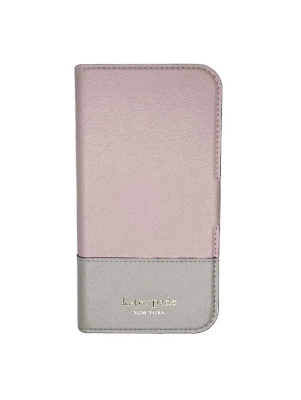 Kate Spade New York Spencer Magnetic Wrap Folio Case New Pink/Tan IPhone 12
